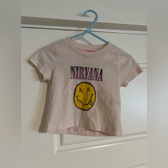 Cotton On Other - $6 ADD ON Nirvana Tee Cotton On Baby band pink shirt 12-18M 6-12M